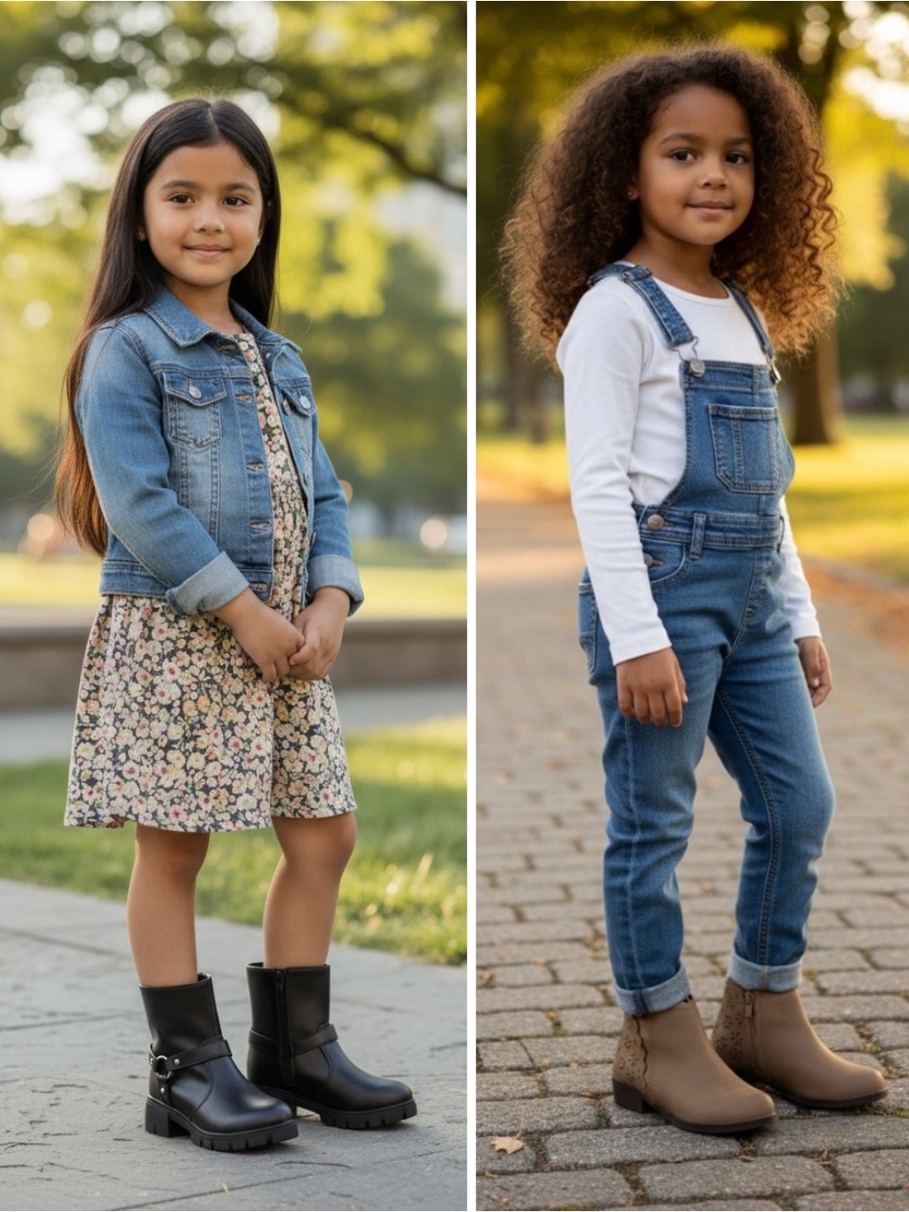 NWT 2 Pair Lot Thereabouts Girls Boots- Black Moto & Brown Booties Size 1 M